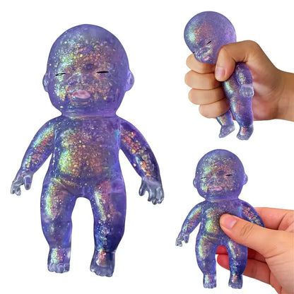 🧸 Squishy Baby Glitter Toy | Slow Rising Stress Relief Fidget