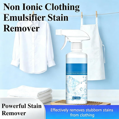 Natural Non-Ionic Emulsifier Dry Clean Spray, Powerful Clothes Stain Remover, Fabric Safe No Damage