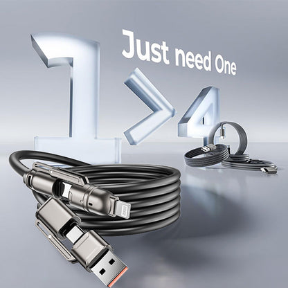 70% OFF🔥65W Fast Charging | 4-in-1 Multi-Function Cable