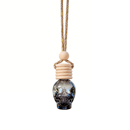 💀 Artistic Skull Mini Bottle | Gradient Glass Display Container