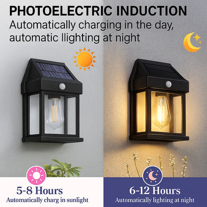 🌞 Solar Outdoor Wall Lights | Motion Sensor Waterproof IP65