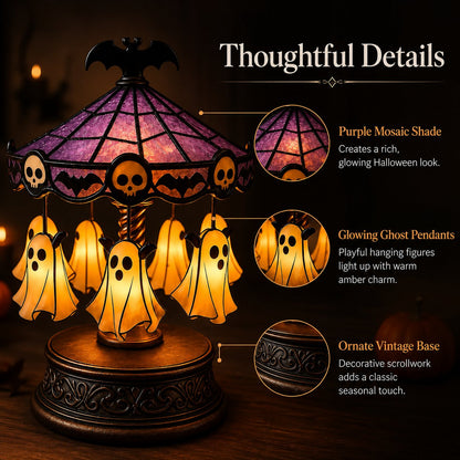 👻 Ghost Carousel Night Light – Add Magical Halloween Glow to Your Room 🎃