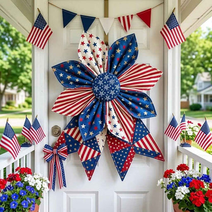 🔥Last Day 45% OFF🔥| 🏵️Upgrade Large Size The Heritage Bloom Wreath & Bow🌸