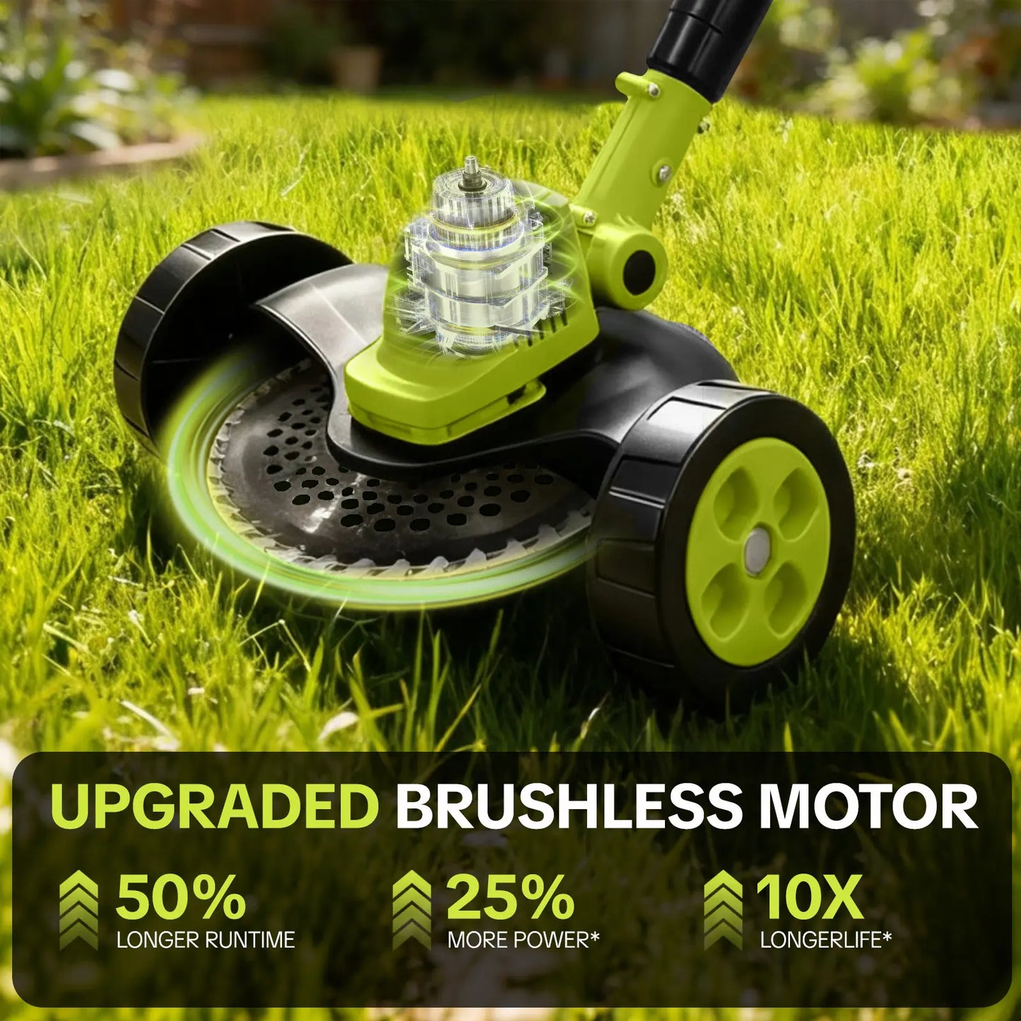 🌱✨ Limited Time 50% OFF✨ 3-in-1 Cordless Lawn Mower | Powerful Grass Trimmer & Edger for Small to Medium Gardens