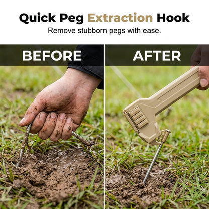🔥LAST DAY 50% OFF - 🔨Multifunctional Camping Hammer & Tent Stake Puller🎁