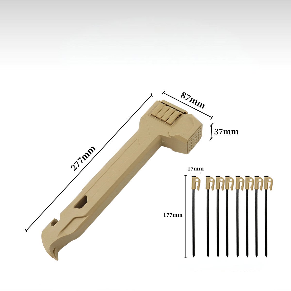 🔥LAST DAY 50% OFF - 🔨Multifunctional Camping Hammer & Tent Stake Puller🎁