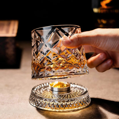 😎Best Gift For Gentlemen-360° Spinning Crystal Whiskey Glass🥃