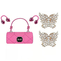 Rose Pink & Butterfly Clips
