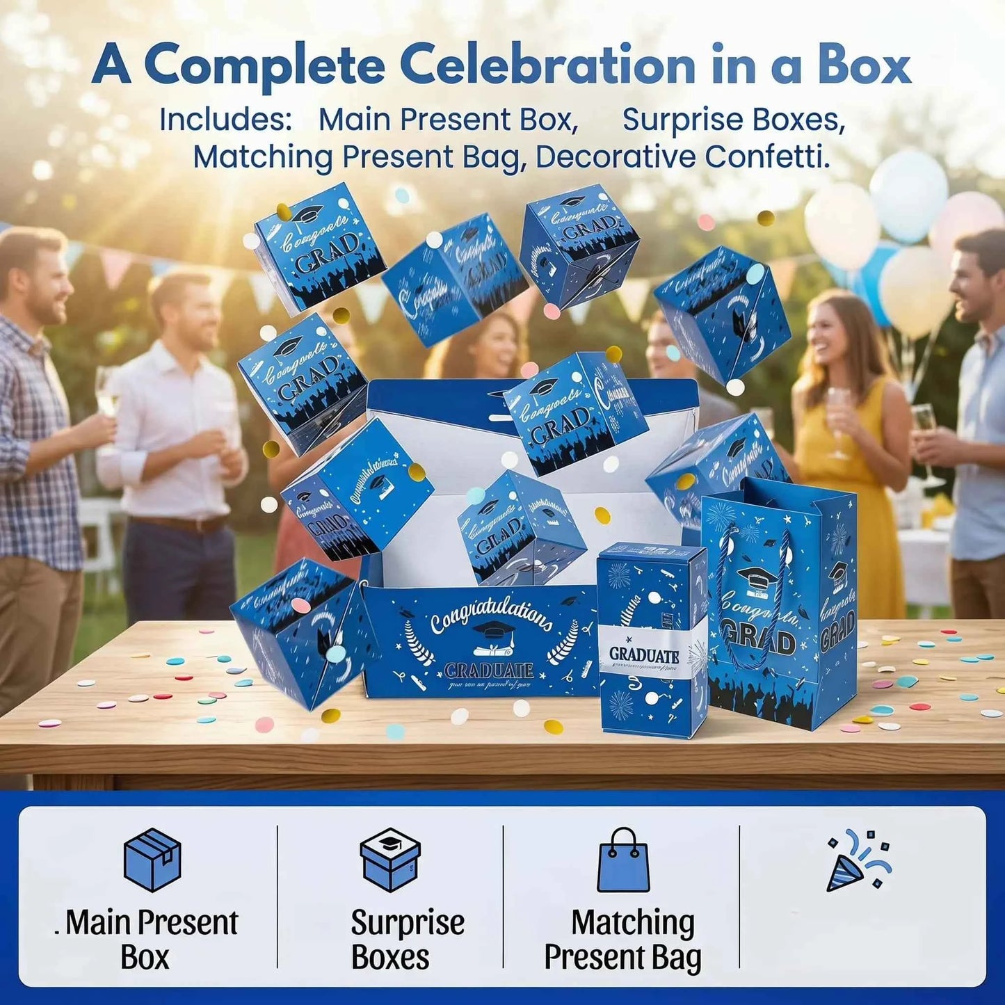 【🧑‍🎓Graduation Hot Sale 50% OFF🔥】Creative Folding Pop-Up Gift Box for 2026 Graduation🎓️