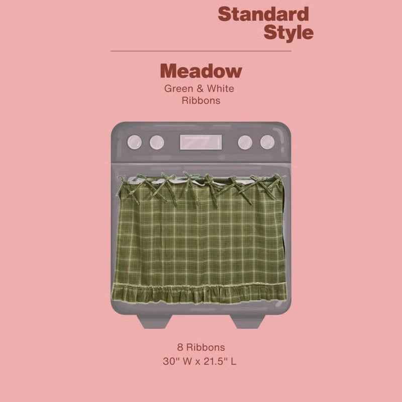🧺 Handmade Oven Skirts | Farmhouse Kitchen Décor🔒 Heat-Resistant | 🎀 Effortless Install | ✨ Hide Clutter & Elevate Style