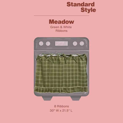 🧺 Handmade Oven Skirts | Farmhouse Kitchen Décor🔒 Heat-Resistant | 🎀 Effortless Install | ✨ Hide Clutter & Elevate Style