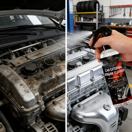 🚗🔥 Today 49% OFF🔥 No-Rinse Car Engine Cleaner | Fast-Acting Formula for Oil & Grease Stains