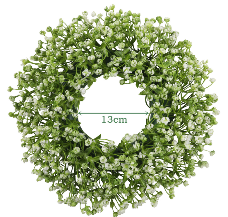 🌿 Artificial Floral Wreath 30cm | Spring Door Wall Decor