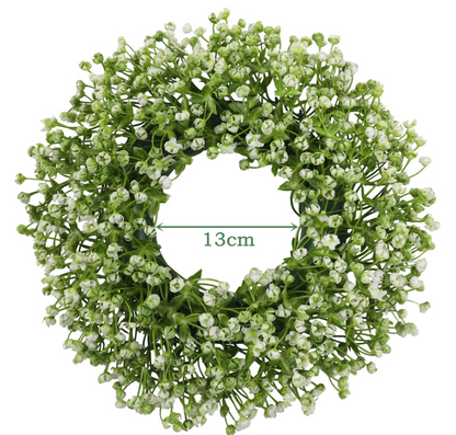 🌿 Artificial Floral Wreath 30cm | Spring Door Wall Decor
