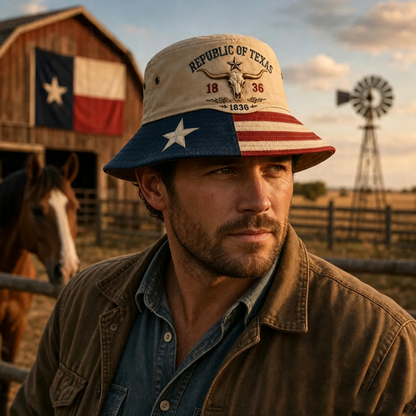 🔥 Today 49% OFF🔥 U.S. 250th Anniversary Casual Bucket Hat | Celebrate America in Classic Patriotic Style