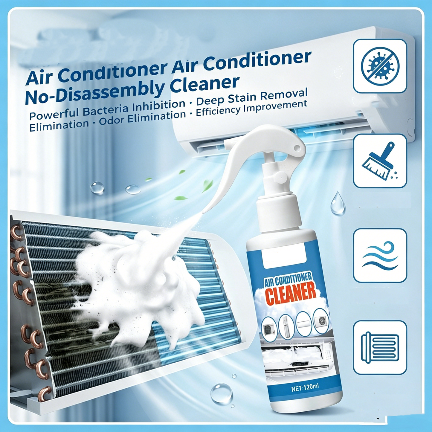 ❄️ Air Conditioner Cleaner | Deep Clean & Freshen Your AC