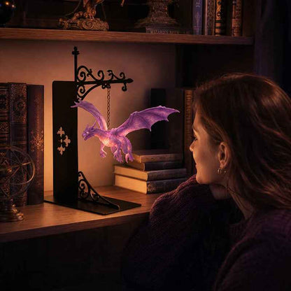 Last Day 48% OFF🎁🔥Dragon Bookshelf Lamp - Enchanting Floating Dragon Night Light🐉