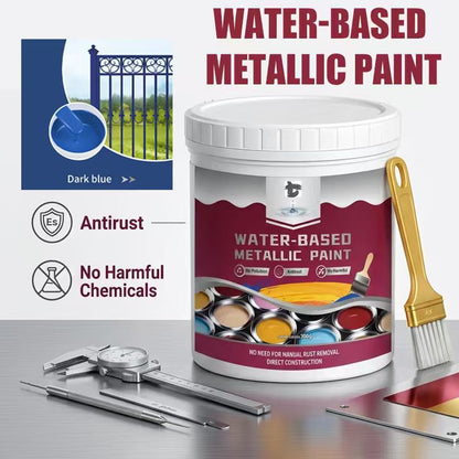 ⏳Time-Limited Special⏰Rust Converter Metallic Paint – One coat stops rust, no sanding, no fumes.  🔨🛡️