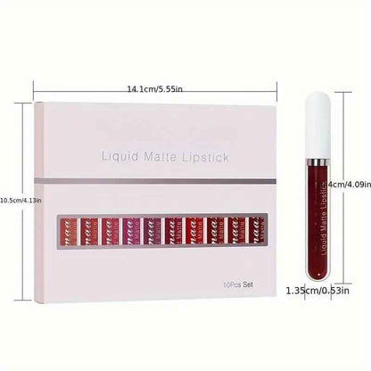 10-Color Matte Lip Set