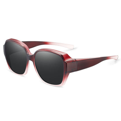 🎉BUY 1 GET 1 FREE 😎 Wraparound Cat-Eye Over Glasses Sunglasses – Full-Cover UV400 Shield Shades for Daylong Comfort 🕶️