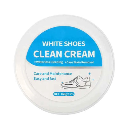 👟 No-Wash White Shoe Cleaner Cream | Built-in Sponge Cleaner