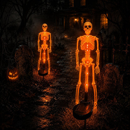 Turn Your Yard Into A Spooky Skull Path 💀🌙 Halloween Solar Garden Lights