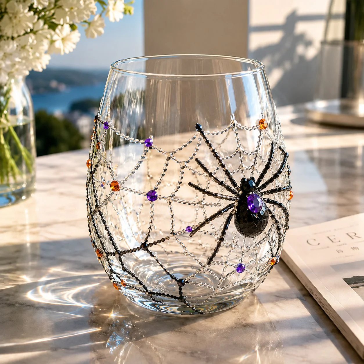 🔥LAST DAY 40% OFF - 🎃 3D Halloween Artisan Glass Cups, Festive Parties & Cozy Fall Home Bar Vibes