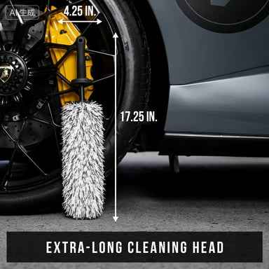 V+ Wheel Barrel Brush, Cleaning Brush for Wheels, 1 Pack