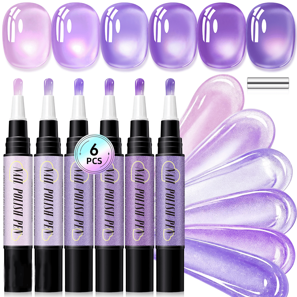 💅 Create Salon-Inspired Nails At Home ✨ 6PCS Gel Nail Art Pen Set