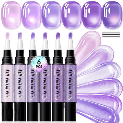💅 Create Salon-Inspired Nails At Home ✨ 6PCS Gel Nail Art Pen Set