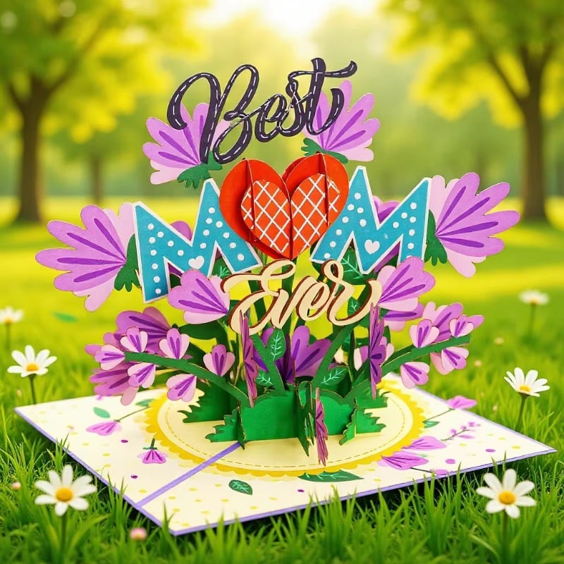 🌺Mother‘s Day - 55% OFF🌼Paper Love Mother's Day Card, 👩Happy Mothers Day Pop Up Card 3D Design🦋