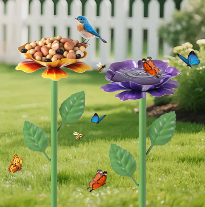 🐦 Outdoor Bird Feeder Planter | Decorative Courtyard Accent