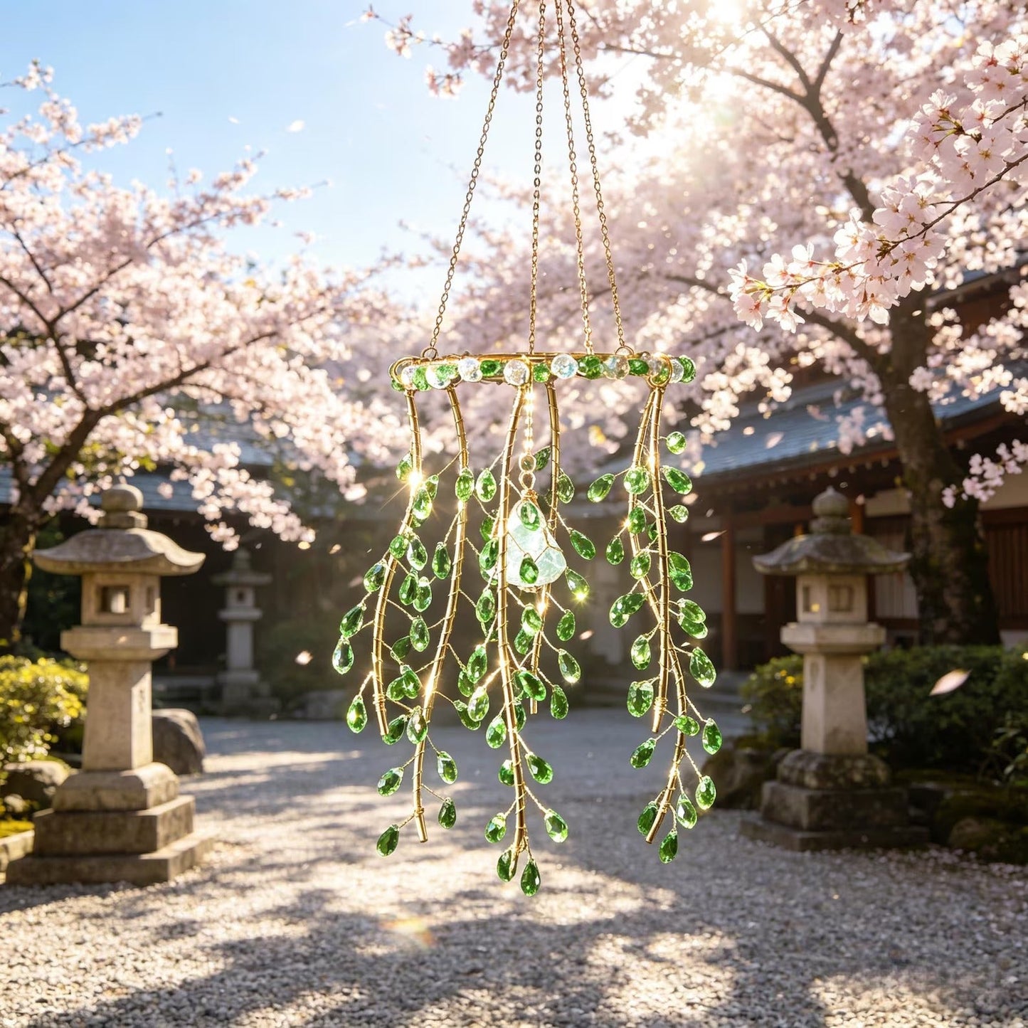 🔥HOT DEAL🌿 Natural Crystal Willow Tree Suncatcher, Magical Rainbow Light Catcher