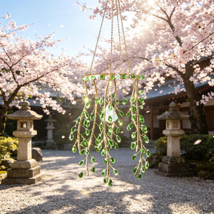 🔥HOT DEAL🌿 Natural Crystal Willow Tree Suncatcher, Magical Rainbow Light Catcher