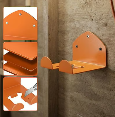 🛠️ Wall-Mounted Rack for Lawn Mowers & Garden Tools