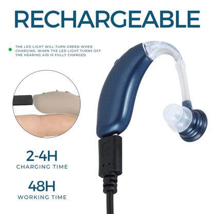 🔥👂Rechargeable Hearing Aid – Clear Sound, All-Day Comfort