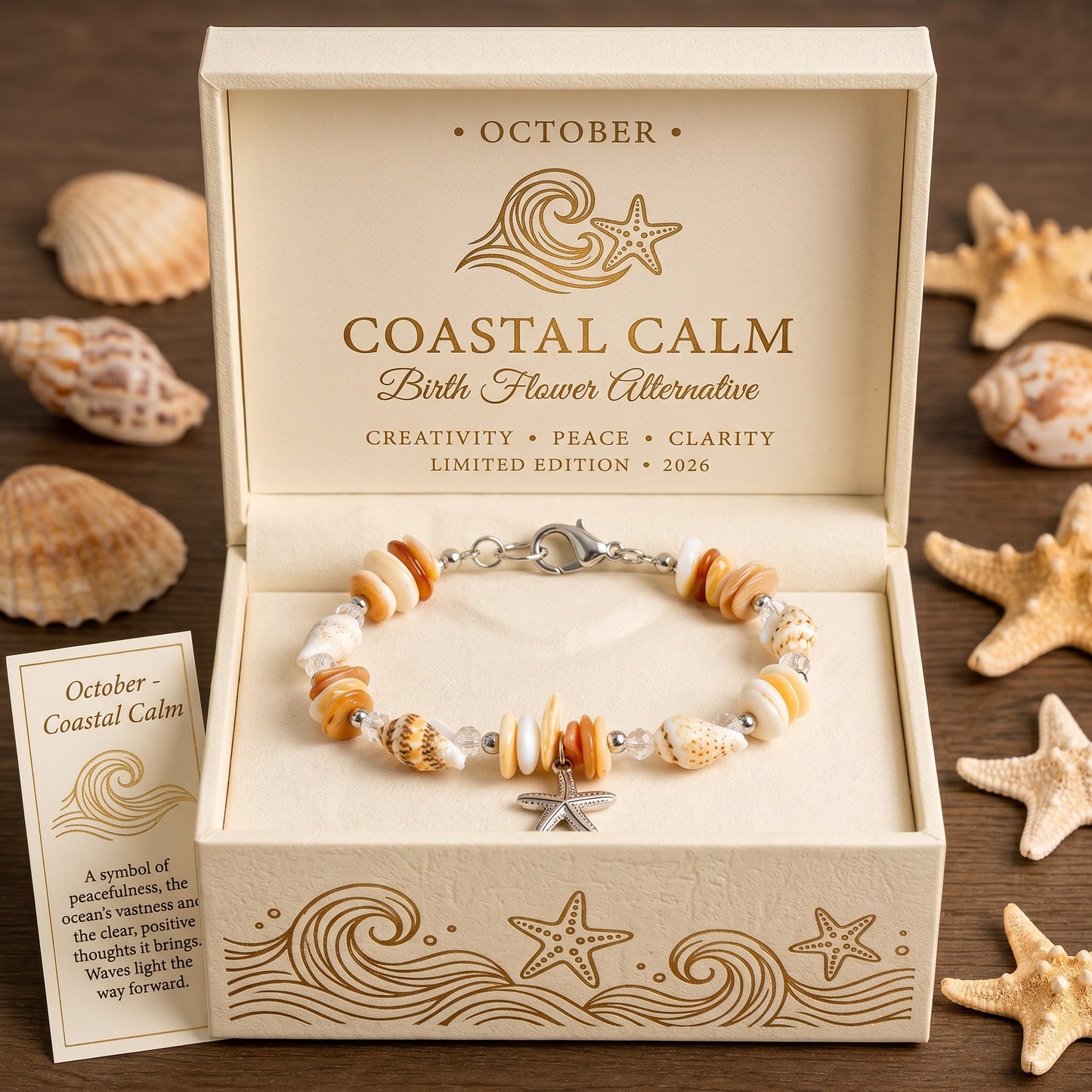 🐚 Blessings from the Deep🌊 Shell, Pearl & Aquamarine Choker | 2026 Limited Handmade Edition – Only 8 Left🔥