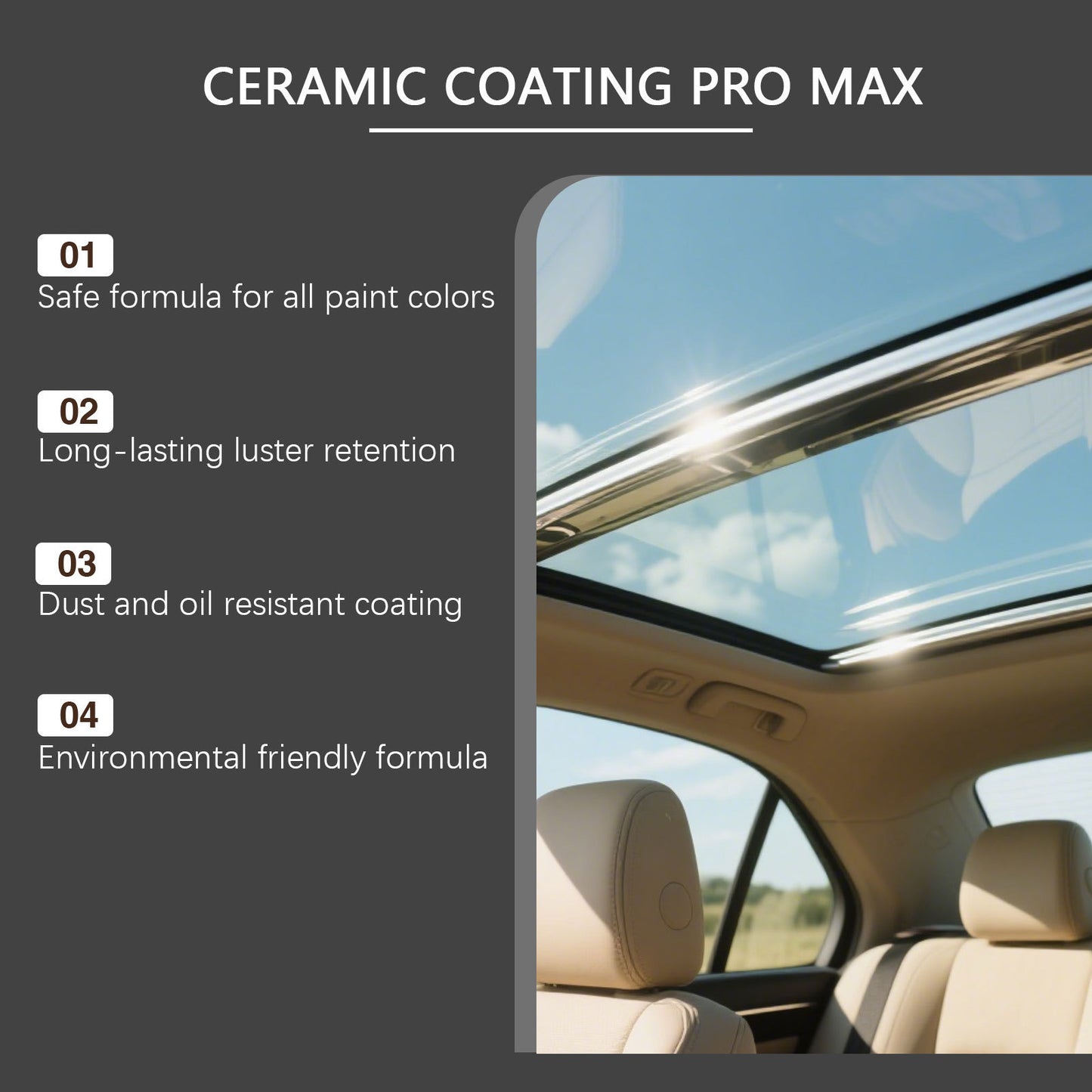 ✨ Professional Ceramic Coating | Water-Repellent & Dust-Resistant Shield