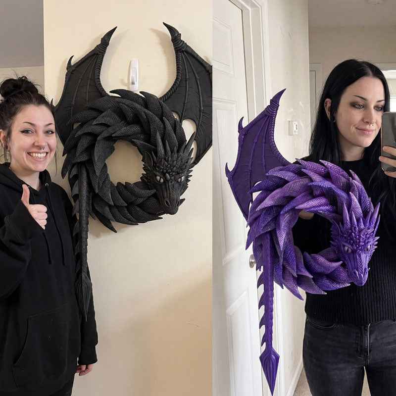 Handmade Dragon Wreath