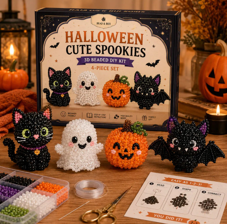 🧵✨ Tiny 3D Beaded Animal DIY Kit – Turn Tiny Beads Into Treasured Handmade Animals, Great for Cozy Afternoons & Thoughtful Gifts