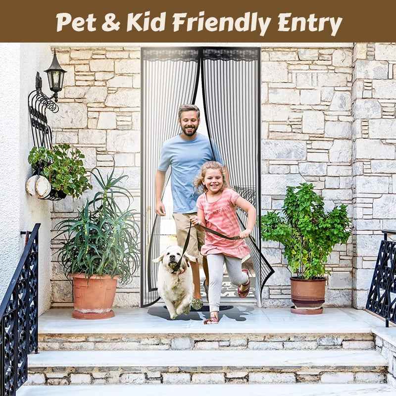 Magic Mesh Summer Magnetic Mosquito Screen Door Curtain