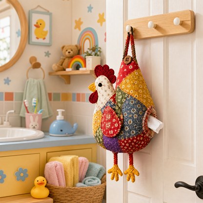 🐔DIY Patchwork Chicken & Duck Tissue Holders