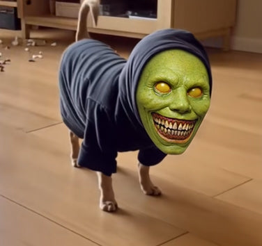 😱🐶🐱 Scary Pet Mask – Turn Your Pet Into a Prank Legend