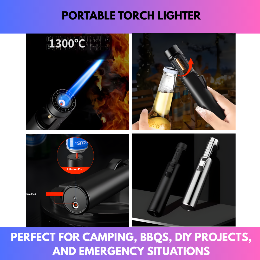 📢Regular price resumes tomorrow - 🔥 Portable Torch Lighter – Compact design, powerful flame