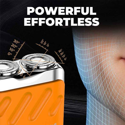 💥SAVE 50% 🪒 Portable Rotary Dual Ring Electric Shaver | Mini USB Rechargeable Pocket Travel Razor For Men