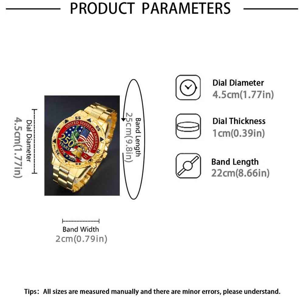 ⌚🔥 Today Only 49% OFF🔥 American Anniversary Badge Watch | Personalized Flag Design for Men