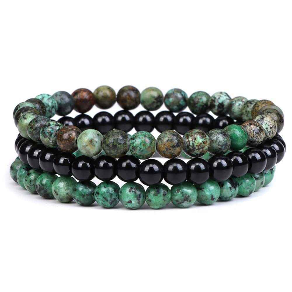 🔮 Triple Protection Crystal Bracelet Set | Tiger’s Eye, Obsidian & Amethyst