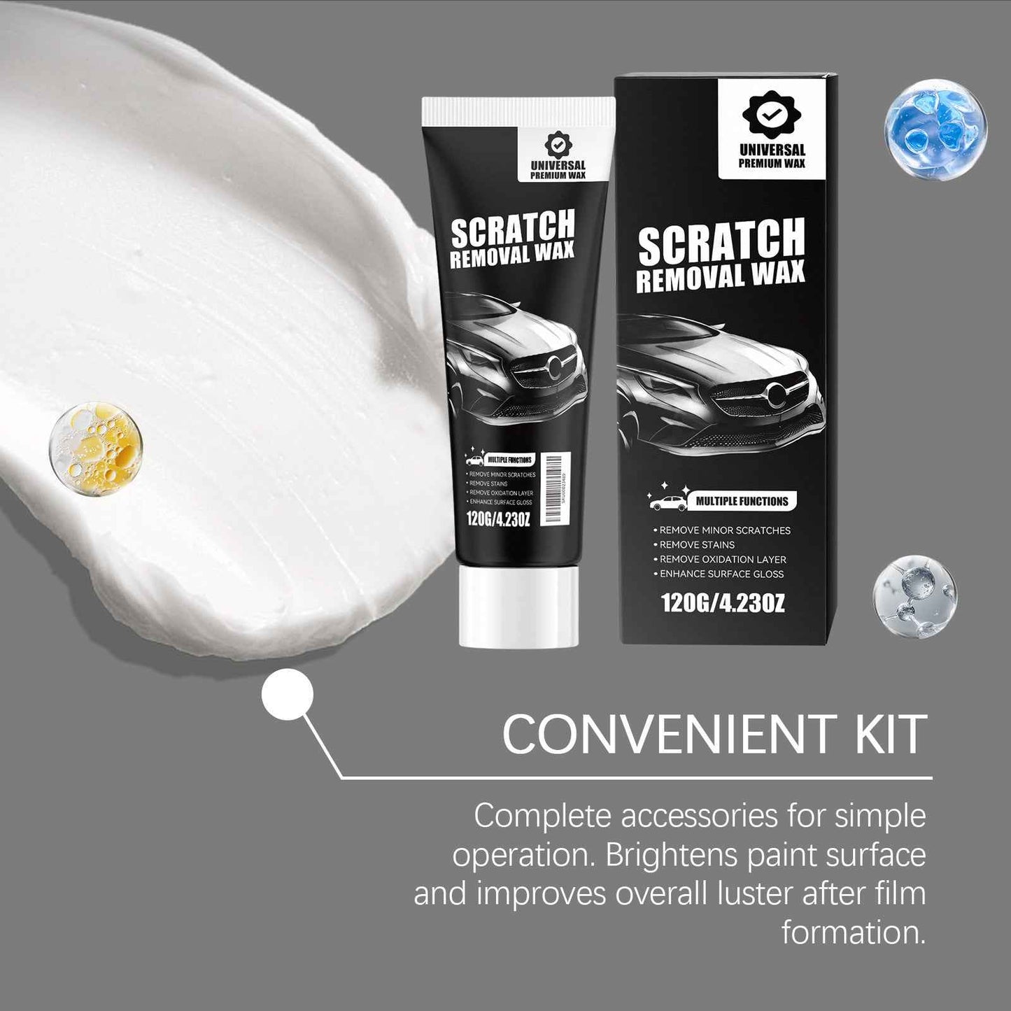 🚗 Car Scratch Repair Cream | Paint Polishing & Gloss Protection