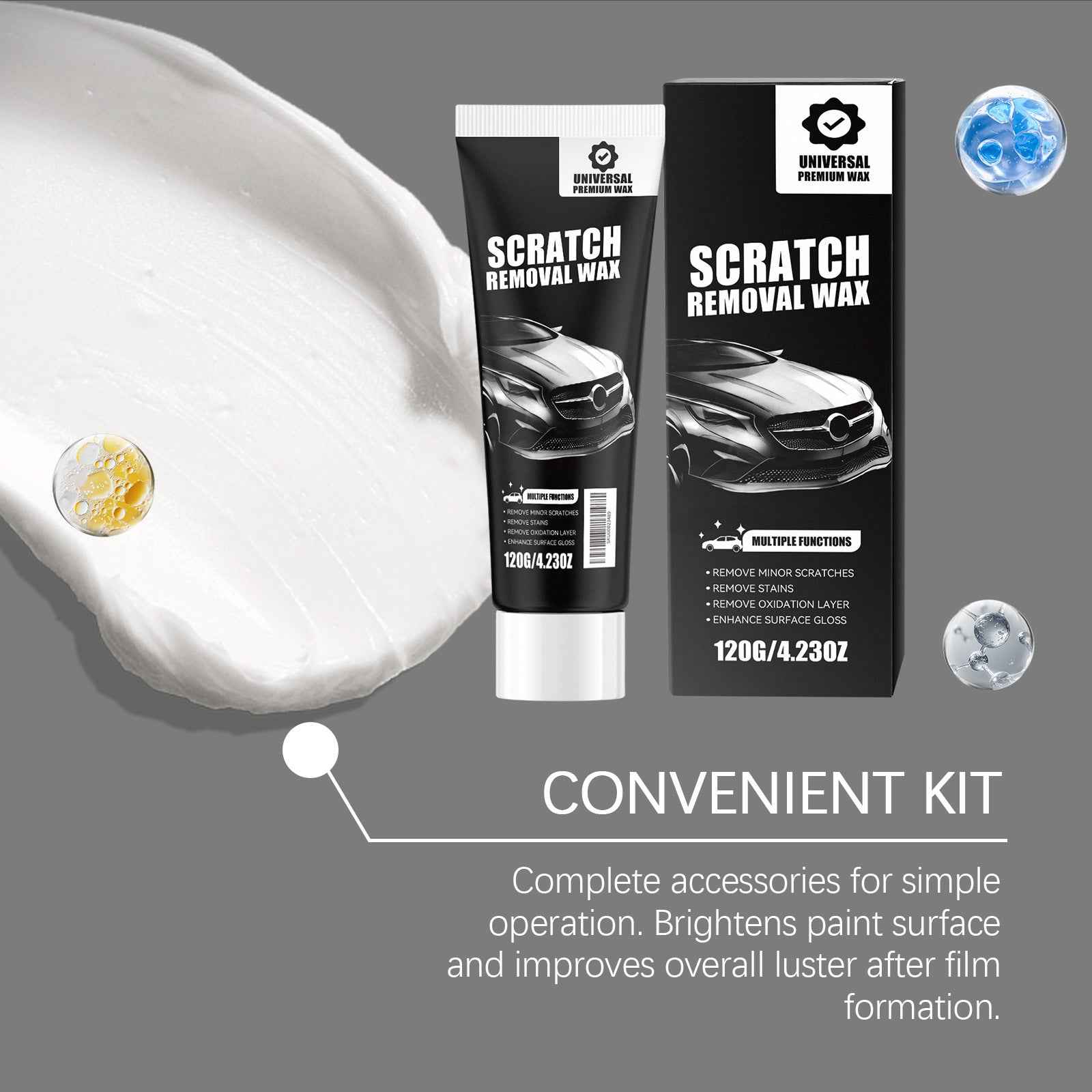 🚗 Car Scratch Repair Cream | Paint Polishing & Gloss Protection