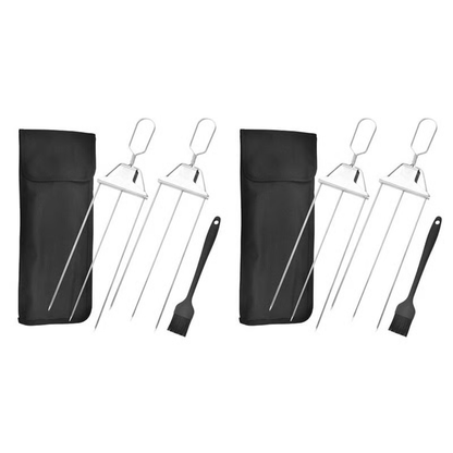 🔥 Reusable Grilling Skewers | BBQ Kabob Set with Storage Bag